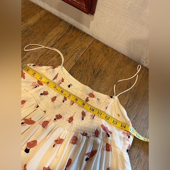 COMPAÑÍA FANTÁSTICA – Cream Camisole with Hat Print – Size M - Picture 4 of 7